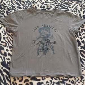 Betty Boop Gray Graphic Tee